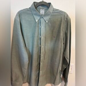 Brooks Brothers Olive Button-Down Shirt